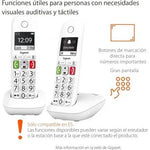 Teléfono Inalámbrico Gigaset E290/ Pack DUO/ Blanco - PixelPlaza