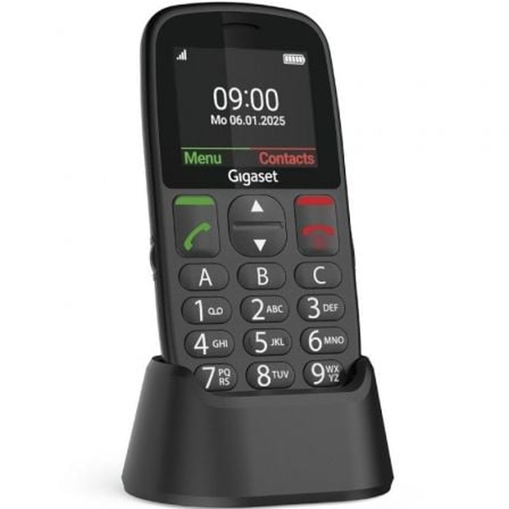 TelÈfono MÛvil Gigaset GL395 para Personas Mayores/ Negro