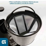 Cafetera de Goteo Grunkel Caf-Naroma/ 12 Tazas/ Negra - PixelPlaza