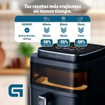 Freidora por Aire Airfryer / Sin Aceite Grunkel Black Light Fryer/ 1400W/ Capacidad 6L - PixelPlaza