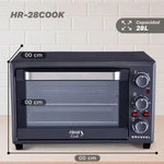 Horno de Sobremesa Grunkel HR-28COOK/ 1600W/ Capacidad 28L - PixelPlaza