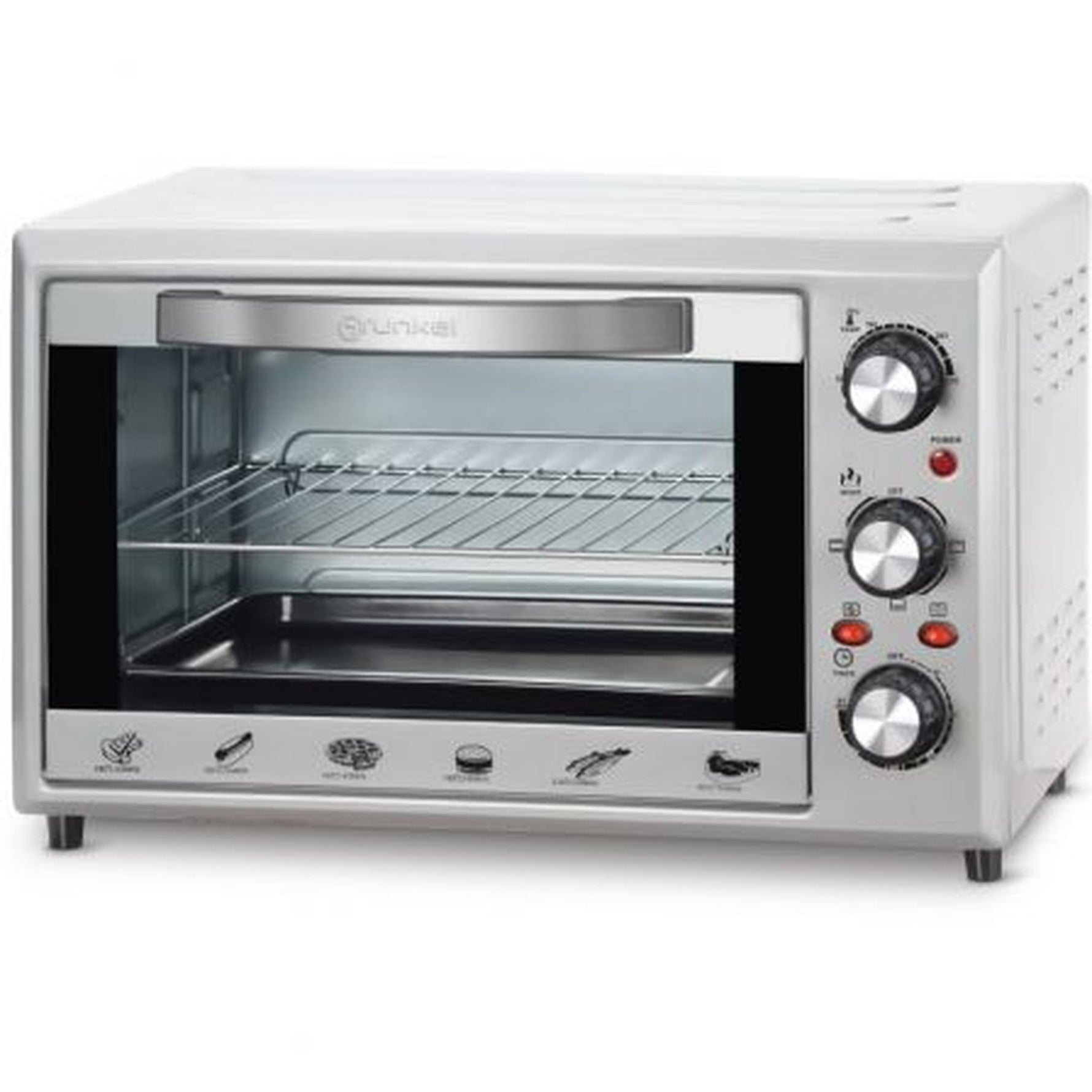 Horno de Sobremesa Grunkel HR-28SILVER/ 1600W/ Capacidad 28L/ Plata