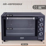 Horno de Sobremesa Grunkel HR-48PROMAX/ 2200W/ Capacidad 48L/ Negro