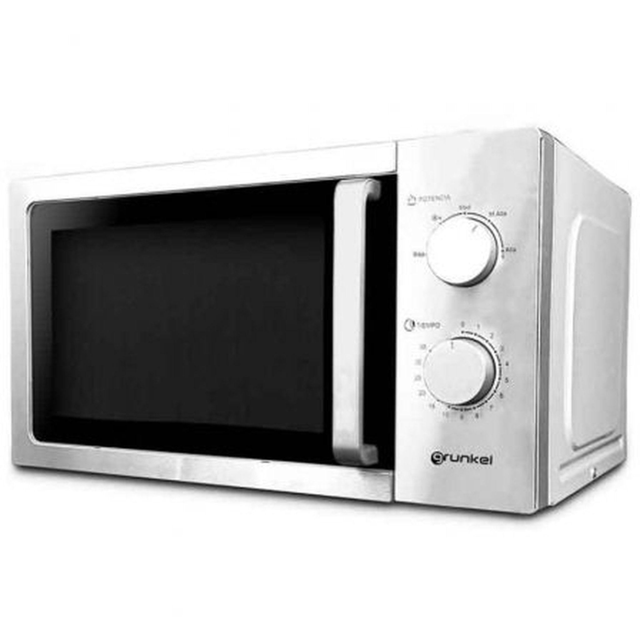 Microondas Grunkel MW-20INOX/ 700W/ Capacidad 20L/ Función Grill/ Plata