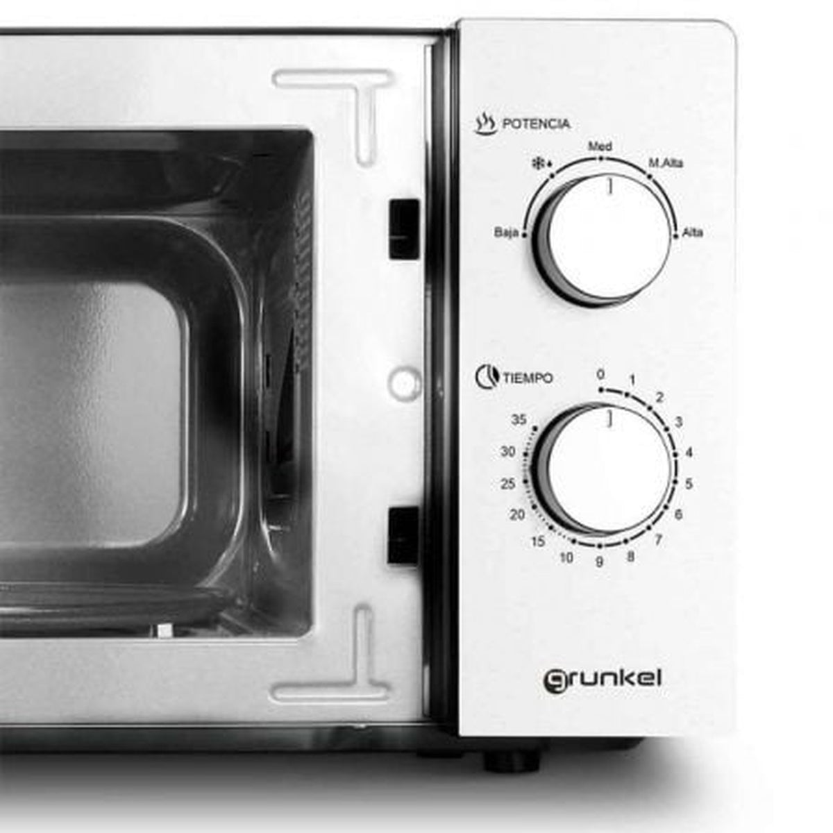 Microondas Grunkel MW-20INOX/ 700W/ Capacidad 20L/ Función Grill/ Plata