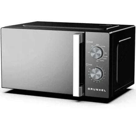 Microondas Grunkel MWG-20ESPEJO/ 800W/ Capacidad 20L/ Función Grill/ Negro - PixelPlaza