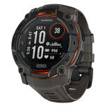 Garmin Instinct 3 50 mm Solar Negro Correa Silicona Carbón 1,1 pulgadas NFC 40 días 10ATM Smartwatch