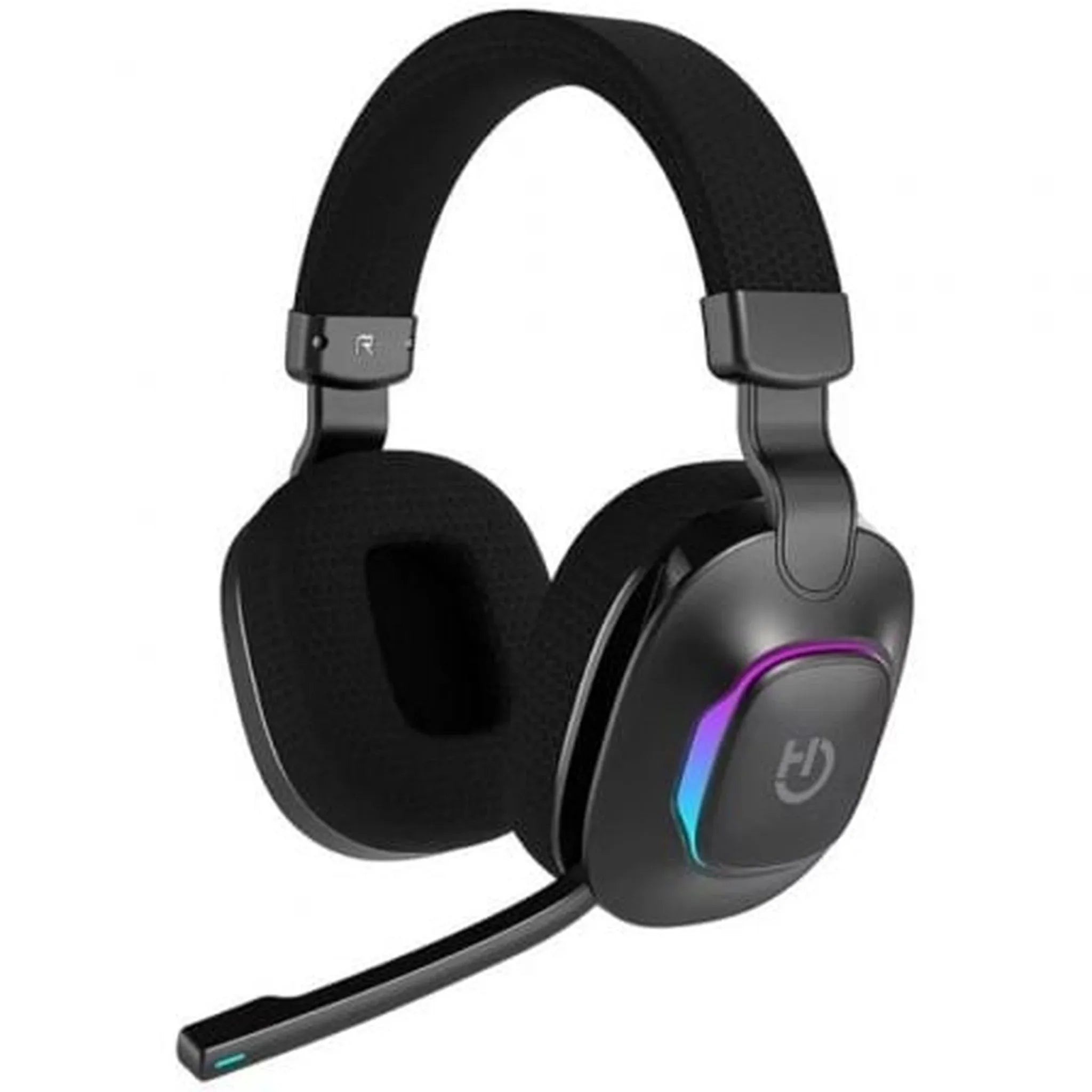 Auriculares Gaming Inalámbricos con Micrófono Hiditec Vortex ARGB/ Jack 3.5/ Bluetooth/ Negros - PixelPlaza