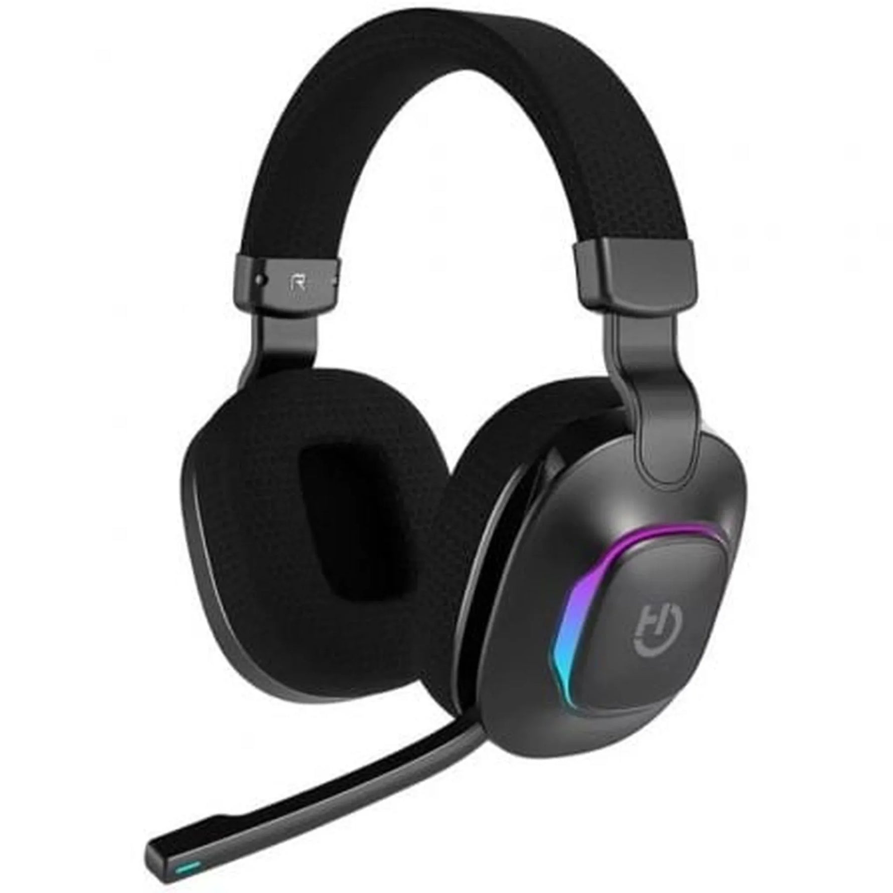 Auriculares Gaming Inalámbricos con Micrófono Hiditec Vortex ARGB/ Jack 3.5/ Bluetooth/ Negros - PixelPlaza