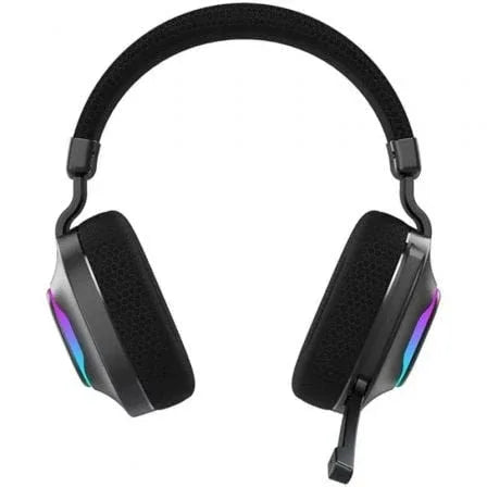 Auriculares Gaming Inalámbricos con Micrófono Hiditec Vortex ARGB/ Jack 3.5/ Bluetooth/ Negros - PixelPlaza