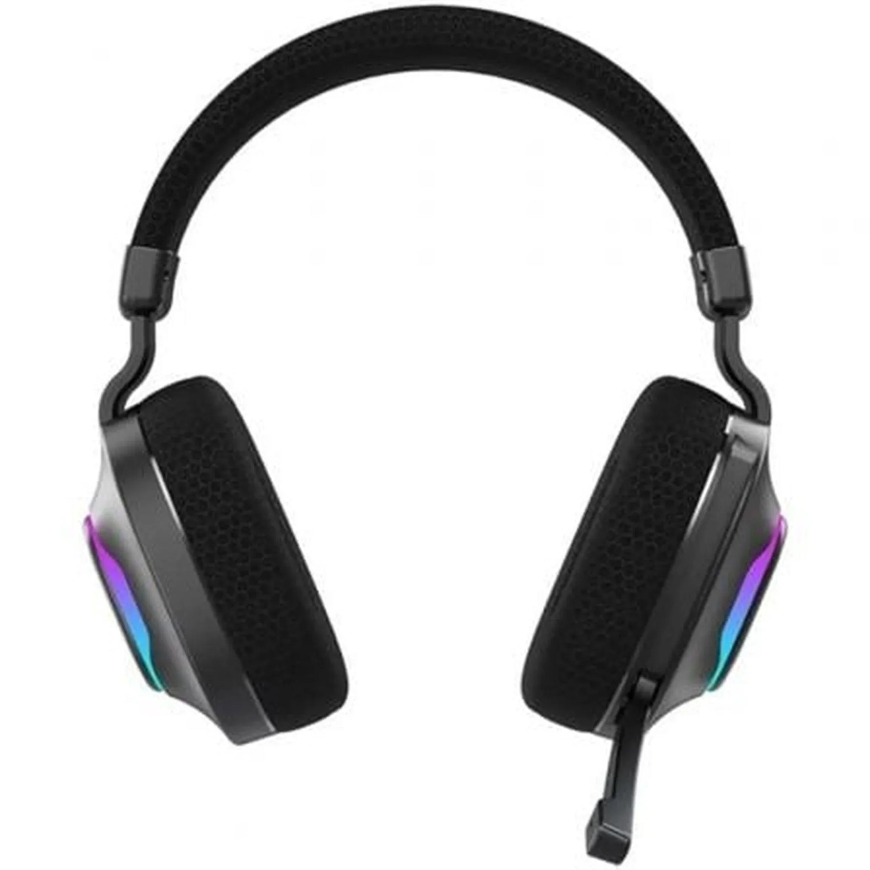 Auriculares Gaming Inalámbricos con Micrófono Hiditec Vortex ARGB/ Jack 3.5/ Bluetooth/ Negros - PixelPlaza