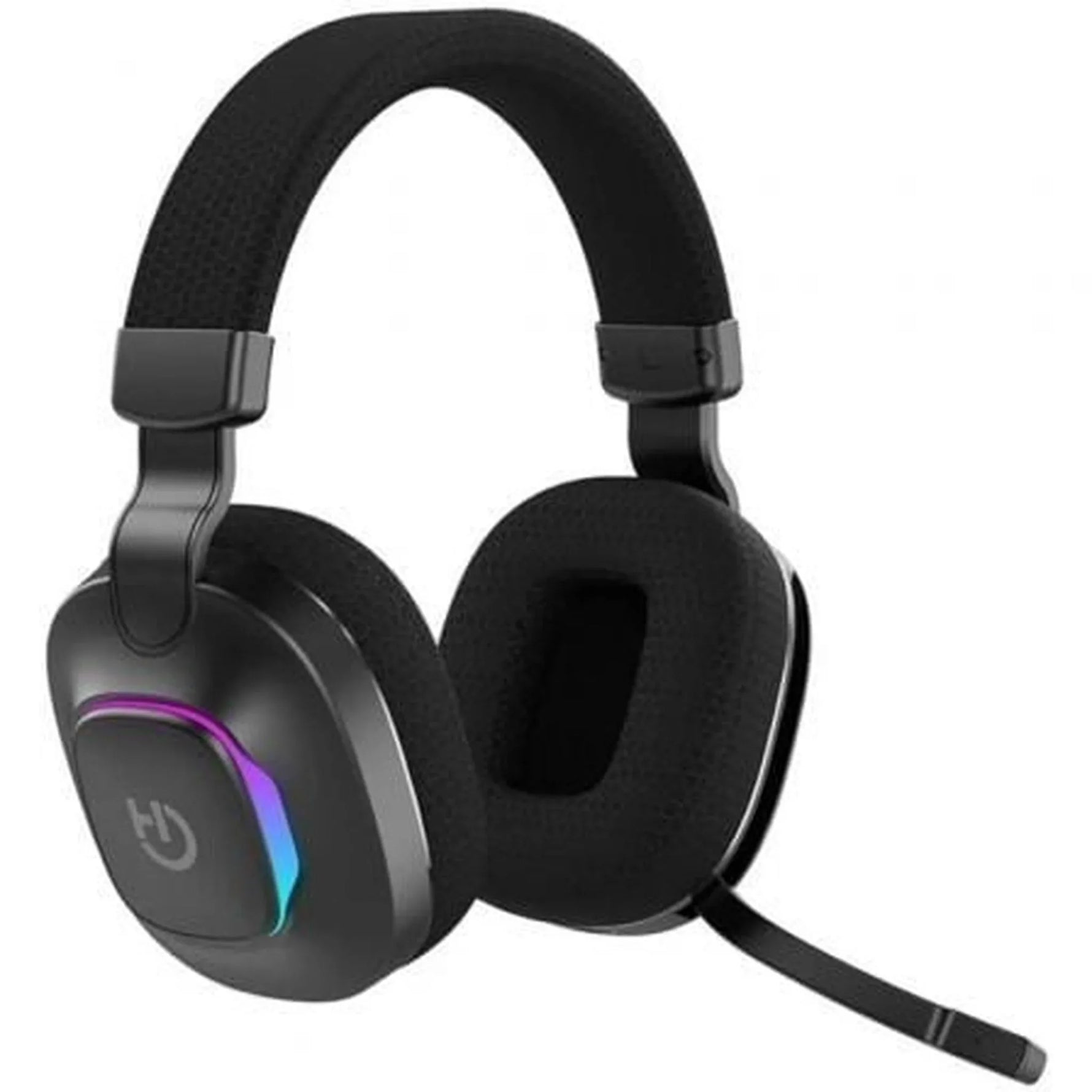 Auriculares Gaming Inalámbricos con Micrófono Hiditec Vortex ARGB/ Jack 3.5/ Bluetooth/ Negros - PixelPlaza
