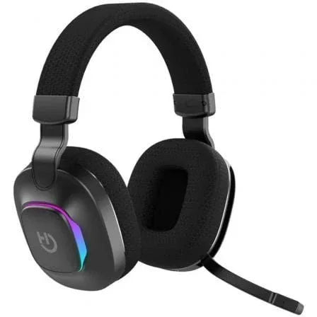 Auriculares Gaming Inalámbricos con Micrófono Hiditec Vortex ARGB/ Jack 3.5/ Bluetooth/ Negros - PixelPlaza