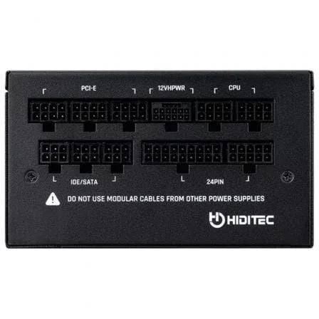 Fuente de Alimentación Hiditec GDX1050 V2/ 1050W/ Ventilador 14cm/ ATX 3.0/ PCIe 5.0/ 80 Plus Gold - PixelPlaza