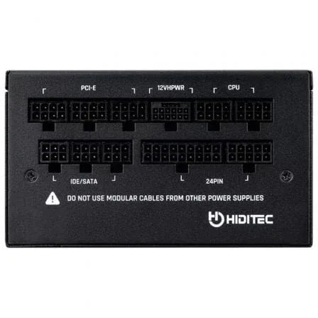 Fuente de Alimentación Hiditec GDX750 V2/ 750W/ Ventilador 14cm/ ATX 3.0/ PCIe 5.0/ 80 Plus Gold - PixelPlaza