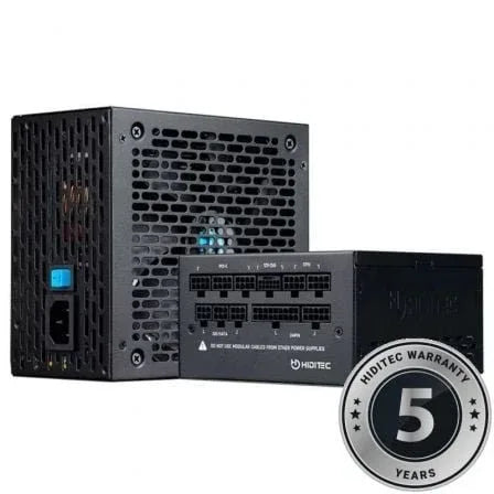 Fuente de Alimentación Hiditec GDX750 V3/ 750W/ Ventilador 14cm/ ATX 3.1/ PCIe 5.1/ 80 Plus Gold - PixelPlaza