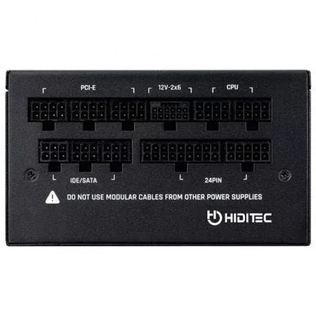 Fuente de Alimentación Hiditec GDX750 V3/ 750W/ Ventilador 14cm/ ATX 3.1/ PCIe 5.1/ 80 Plus Gold - PixelPlaza