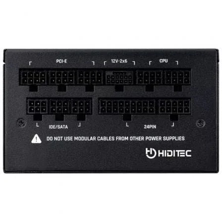 Fuente de Alimentación Hiditec GDX850 V3/ 850W/ Ventilador 14cm/ ATX 3.1/ PCIe 5.1/ 80 Plus Gold - PixelPlaza