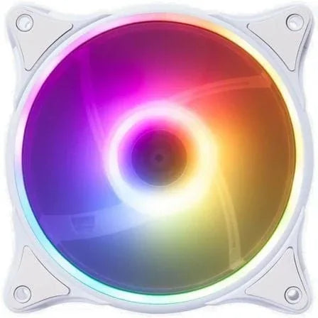 Ventilador Hiditec N18 ARGB/ 12cm/ Blanco - PixelPlaza