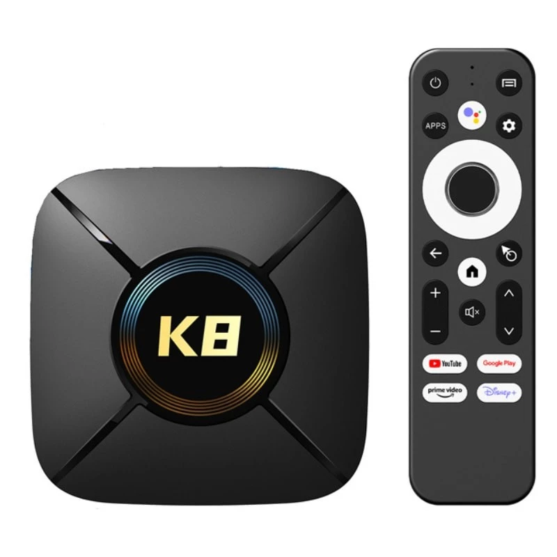 HK1 Rbox K8 Mini 2GB/32GB Android 14 4K WiFi 6 Bluetooth RK3528 TV Box