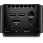 Docking USB Tipo-C HP Thunderbolt G4 280 W con cable combo/ 4xUSB/ 1xHDMI 4K/ 1xRJ45/ 2xDisplayPort/ 1xJack/ 3xUSB Tipo-C PD/ 1xAC/ Negro - PixelPlaza