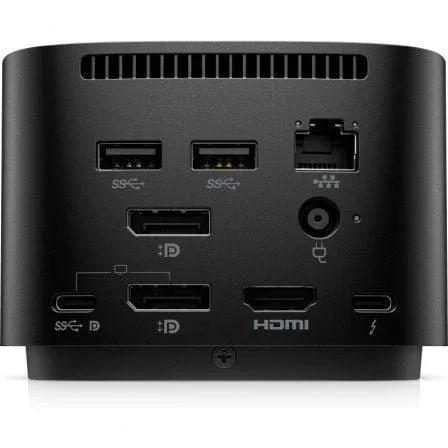 Docking USB Tipo-C HP Thunderbolt G4 280 W con cable combo/ 4xUSB/ 1xHDMI 4K/ 1xRJ45/ 2xDisplayPort/ 1xJack/ 3xUSB Tipo-C PD/ 1xAC/ Negro - PixelPlaza