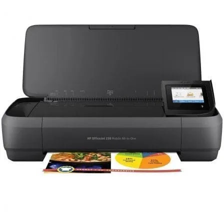 Multifunción Portátil HP Officejet 250 Mobile AIO WiFi/ Negra - PixelPlaza