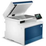 Multifunción Láser Color HP LaserJet Pro 4302dw/ WiFi/ Dúplex/ ADF/ Blanca y Azul - PixelPlaza