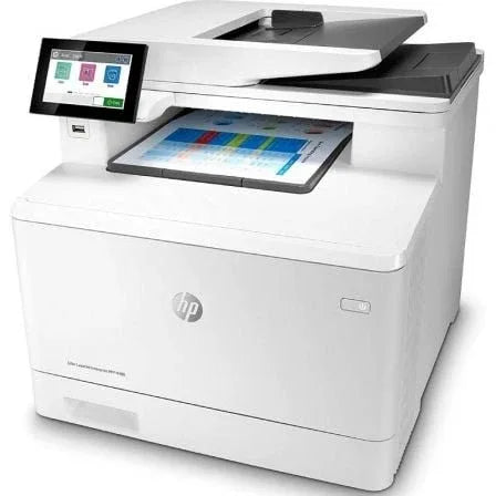 Multifunción Láser Color HP LaserJet Enterprise MFP M480F/ Fax/ Dúplex/ ADF/ Blanca - PixelPlaza
