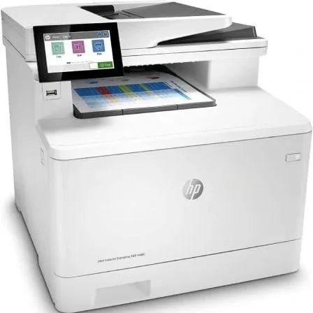 Multifunción Láser Color HP LaserJet Enterprise MFP M480F/ Fax/ Dúplex/ ADF/ Blanca - PixelPlaza