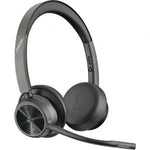 Auriculares Inalámbricos Poly Voyager 4320 para Microsoft Teams + Adaptador BT700/ con Micrófono/ Bluetooth/ Negros - PixelPlaza
