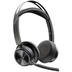 Auriculares Inalámbricos Poly Voyager Focus 2 Microsoft Teams + Adaptador USB-C-A + Soporte de Carga/ con Micrófono/ Bluetooth/ Negros - PixelPlaza