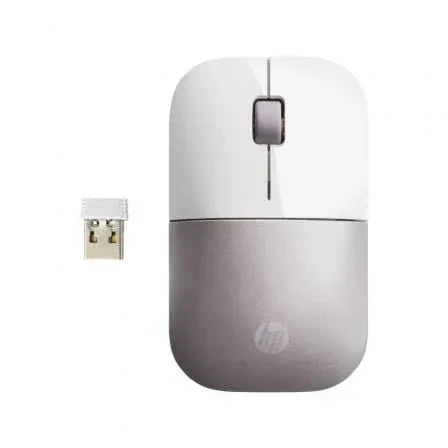 Ratón Inalámbrico HP Z3700/ Hasta 1200 DPI/ Blanco y Rosa - PixelPlaza