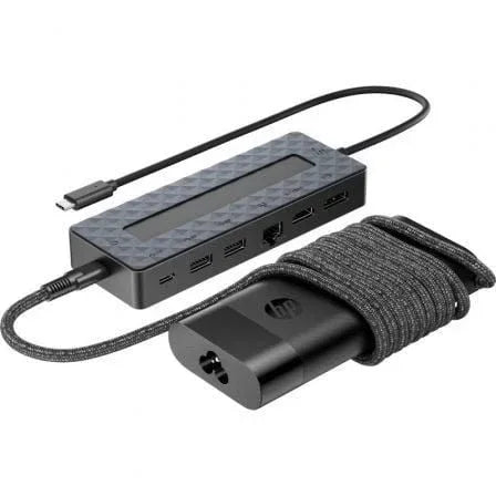 Pack Docking USB Tipo-C y Cargador Universal para Portátil HP 9H0H9AA - PixelPlaza