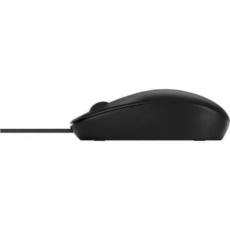 Ratón HP 125/ Hasta 1200 DPI/ Negro - PixelPlaza