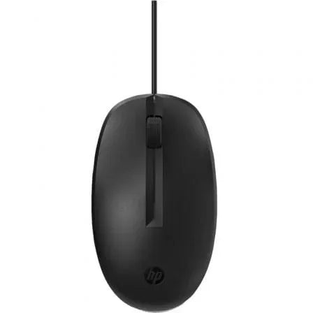 Ratón HP 128/ Hasta 1200 DPI/ Negro - PixelPlaza