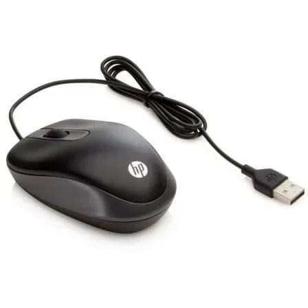 Ratón HP G1K28AA/ Hasta 1000 DPI/ Negro - PixelPlaza