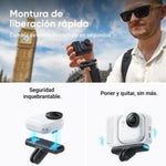 Cámara Digital Deportiva Insta360 GO Ultra Pack Creador/ 4K/ Ángulo de visión 360ş/ Negra