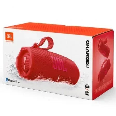 Altavoz con Bluetooth JBL Charge 6/ 45W/ 1.0/ Rojo - PixelPlaza