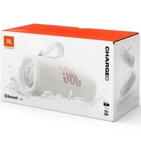Altavoz con Bluetooth JBL Charge 6/ 45W/ 1.0/ Blanco - PixelPlaza