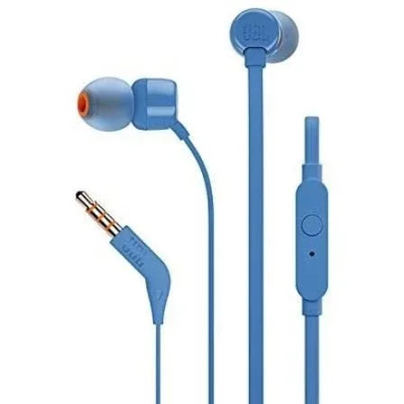 Auriculares Intrauditivos JBL Tune 110/ con Micrófono/ Jack 3.5/ Azules - PixelPlaza
