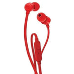 Auriculares Intrauditivos JBL T110/ con Micrófono/ Jack 3.5/ Rojos - PixelPlaza