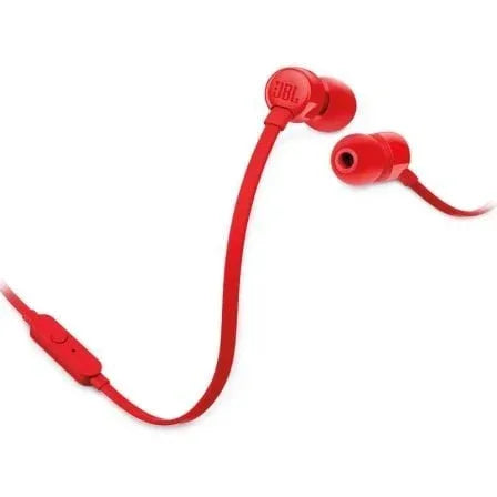 Auriculares Intrauditivos JBL T110/ con Micrófono/ Jack 3.5/ Rojos - PixelPlaza