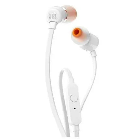 Auriculares Intrauditivos JBL Tune 110/ con Micrófono/ Jack 3.5/ Blancos - PixelPlaza