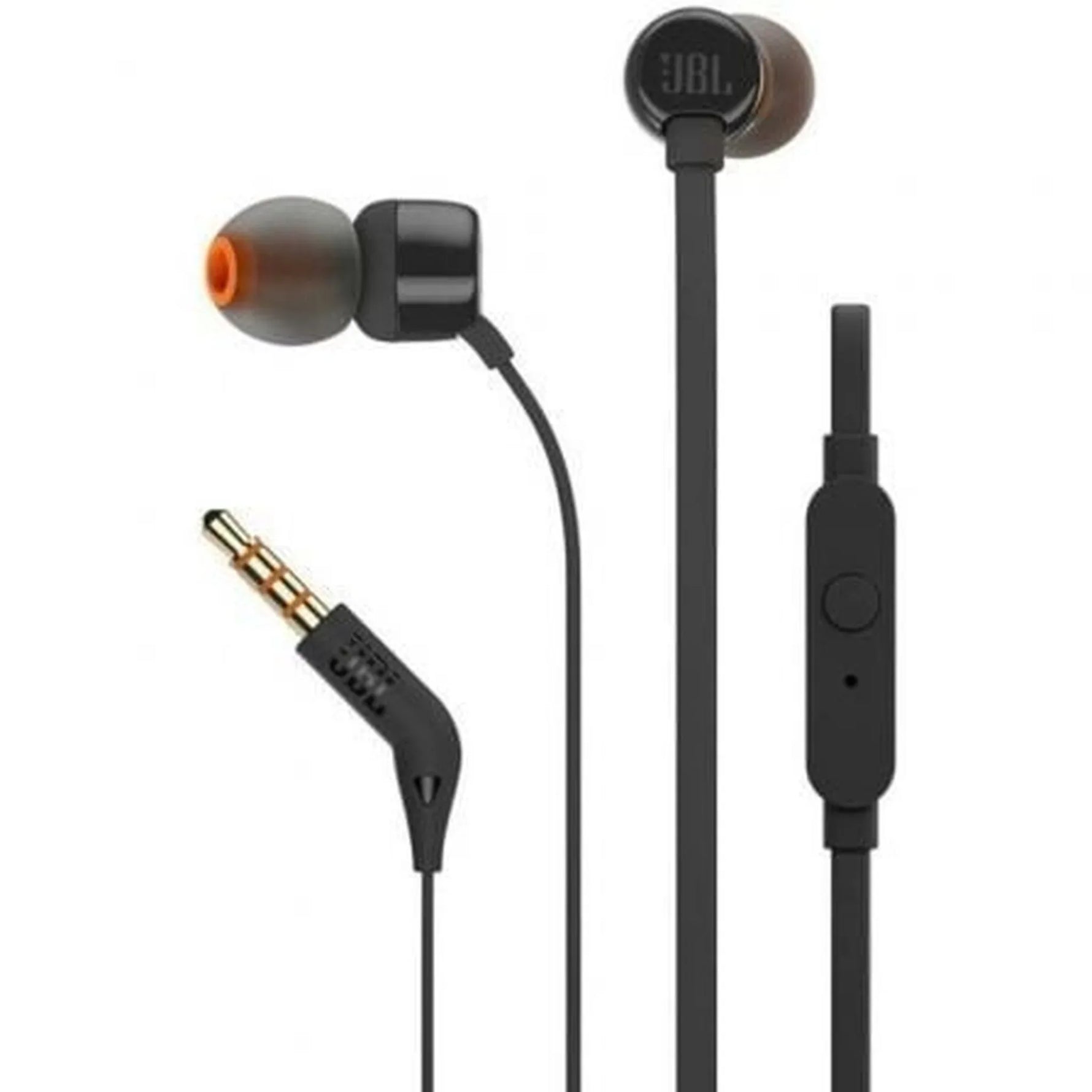 Auriculares Intrauditivos JBL Tune 160/ con Micrófono/ Jack 3.5/ Negros - PixelPlaza