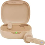 Auriculares Bluetooth JBL Wave Flex con estuche de carga/ Autonomía 8h/ Beige - PixelPlaza