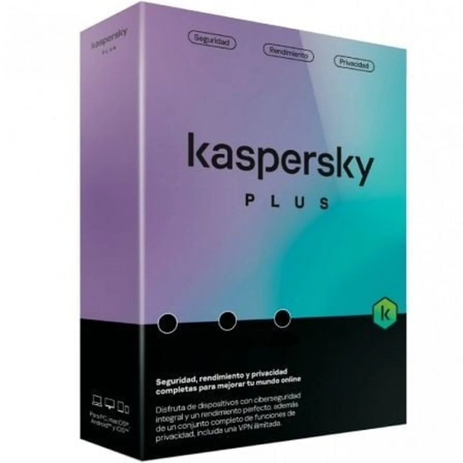 Antivirus Kaspersky Plus/ 3 Dispositivos/ 1 Ańo - PixelPlaza