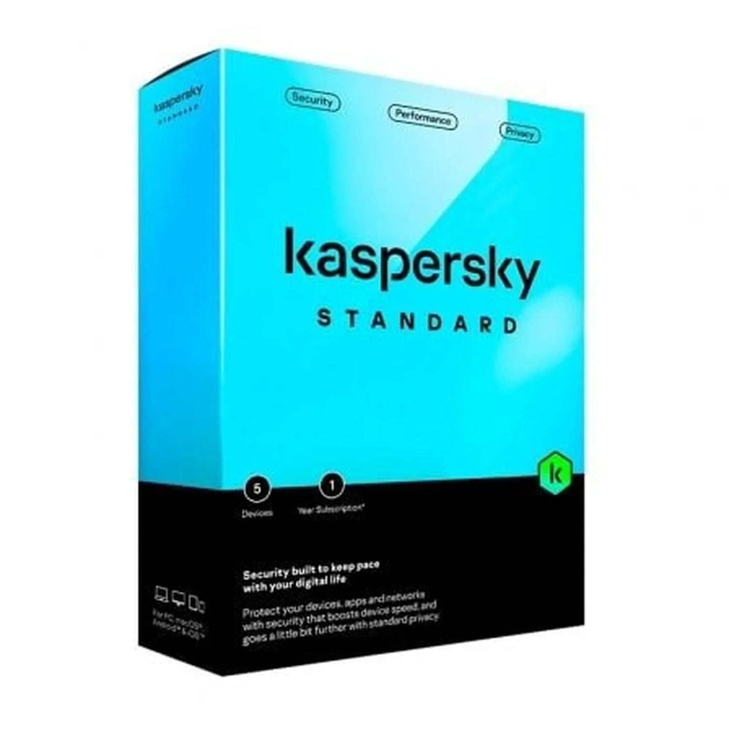 Antivirus Kaspersky Standard/ 5 Dispositivos/ 1 Ańo - PixelPlaza