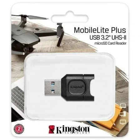 Lector de Tarjetas Externo Kingston MobileLite Plus MicroSD/ USB 3.2 - PixelPlaza