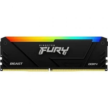 Memoria RAM Kingston FURY Beast RGB 32GB/ DDR4/ 3200MHz/ 1.35V/ CL16/ DIMM - PixelPlaza